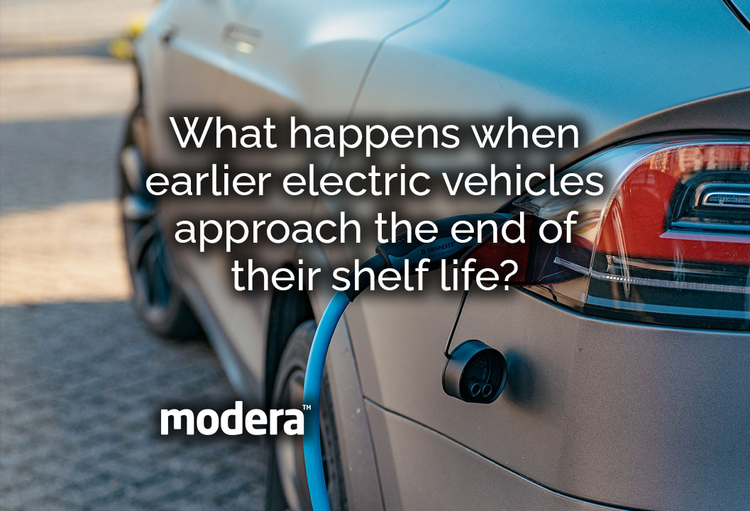 What happens when earlier electric vehicles approach the end of their shelf life?